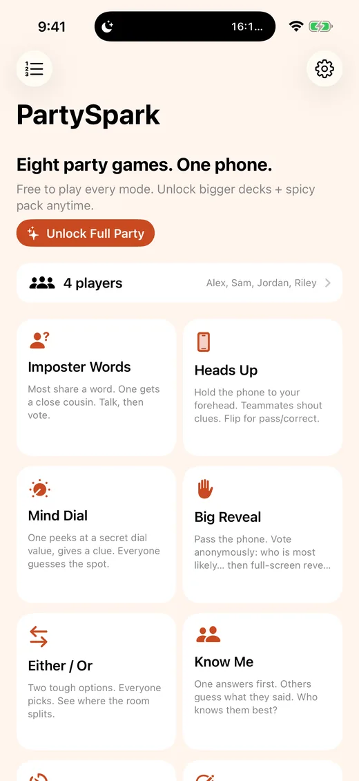 Eight modes free